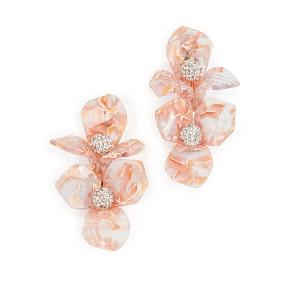 Lele Sadoughi Trillium Bouquet clip-on Earrings